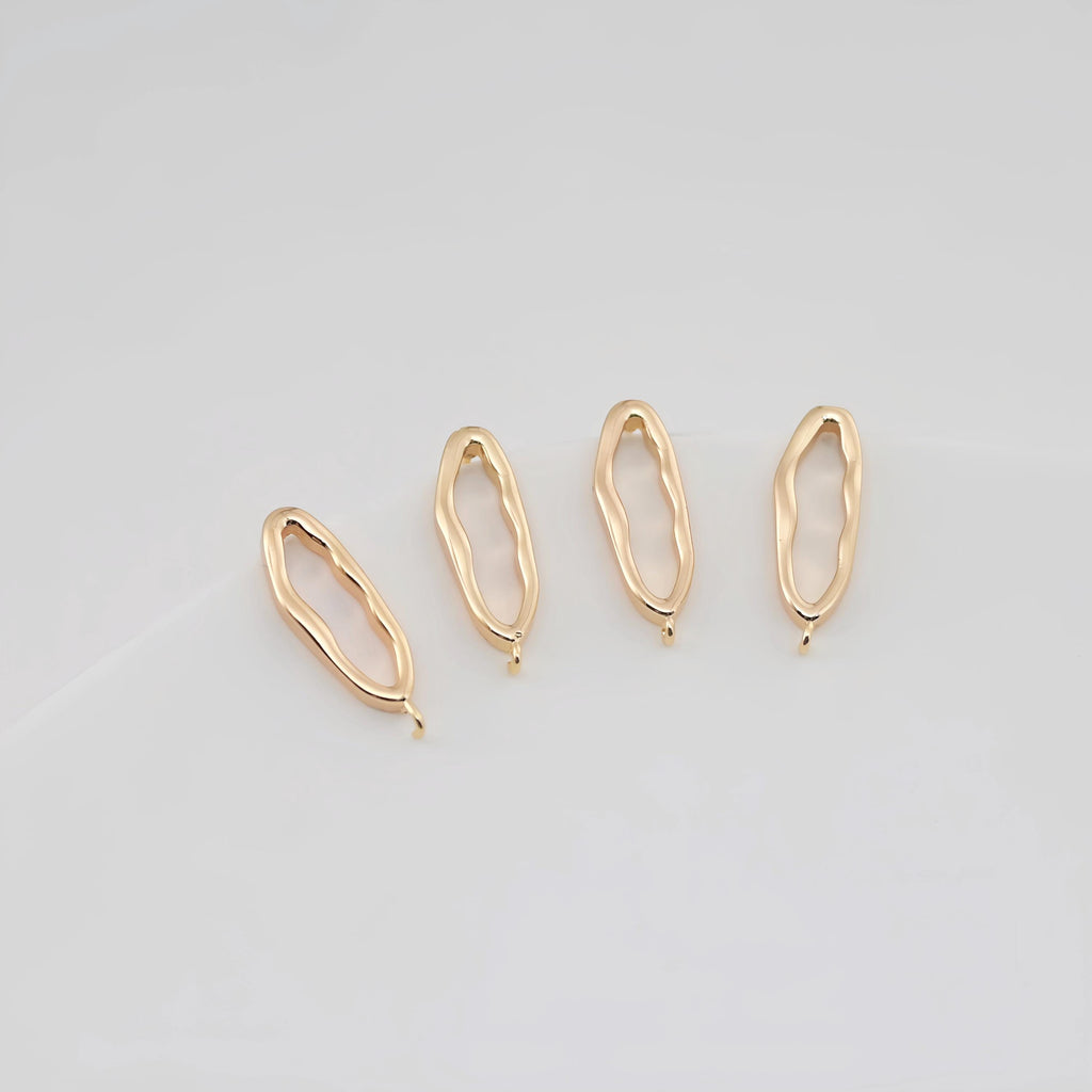 4pcs Irregular Ear Post With Loop, S925 Silver Ear Pin Nickel Free Earrings, Geometric Ear Stud, Hypoallergenic Earring Findings ZX052