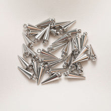 Load image into Gallery viewer, 10pcs Dainty Gold Spike Charms, 18K Gold Plated Pendants, Earring Necklace Making Charms, Jewelry Findings GZ123