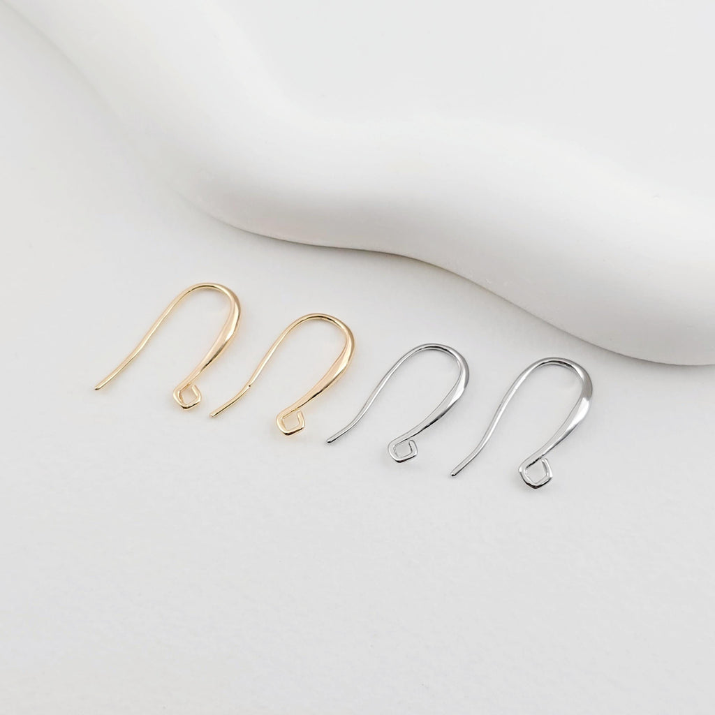 Fish Hooks, 18K Gold Plated Ear Wires, Gold Earring Earring Hooks, Ear Wires for Jewelry Making ZX260