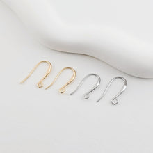 Load image into Gallery viewer, Fish Hooks, 18K Gold Plated Ear Wires, Gold Earring Earring Hooks, Ear Wires for Jewelry Making ZX260