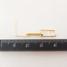 Load image into Gallery viewer, 10pcs 14K Gold Chain Dangle Earrings Post, S925 Silver Ear Pin Nickel Free Earrings, Dangle Ear Stud, Hypoallergenic Earring Findings Z078