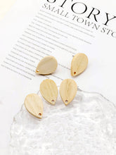 Load image into Gallery viewer, 4PCS Wood Earrings, Teardrop Wooden Earrings for women, Reclaimed Ash Wood, Nickel Free, Geometric Statement Earrings Finding  JT901