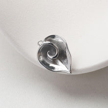 تحميل الصورة إلى عارض المعرض، قرط ذهبي على شكل ورقة قلب، أقراط من الذهب عيار 14 قيراطًا/فضة خالية من النيكل، دبابيس أذن من الفضة S925، قرط أذن على شكل قلب مع حلقة GZ715