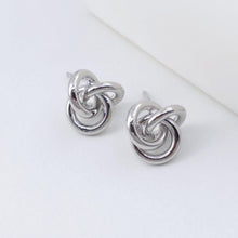 Load image into Gallery viewer, Knotted Earring Post Earrings, Gold/Silver Earring Post, Hypoallergenic, Earring Findings, Handmade Earring Supplies ZX319