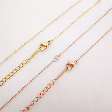 Load image into Gallery viewer, 10PCS 14K Gold Plated Necklace Chain, 316L Stainless Steel Necklace, 45cm/18 inch, Oval Cable Chain, P028