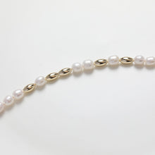 Load image into Gallery viewer, Rice spacer beads, 14K gold plated, spacing beads, necklace and earrings making beads, jewelry findings SC004