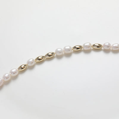 Rice spacer beads, 14K gold plated, spacing beads, necklace and earrings making beads, jewelry findings SC004