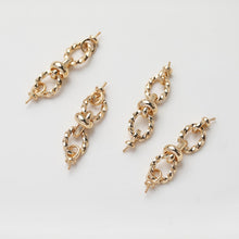 Load image into Gallery viewer, Irregular Link Connector, Link Chain Connector, 14K Gold Plated, Neckalce Bracelet Making Pendant, Jewelry Supply Finding GZ527