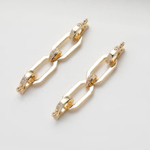 Load image into Gallery viewer, Irregular Link Connector, Link Chain Connector, 14K Gold Plated, Neckalce Bracelet Making Pendant, Jewelry Supply Finding GZ526