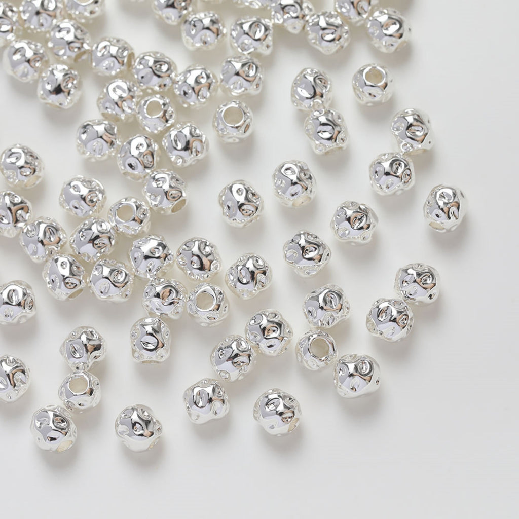 10pcs Gold Plated Stone Beads, Barrel beads, 14K Gold, Silver, white, Spacer Beads, Irregular Beads, Bracelet Beads, Jewelry Finding GZ252