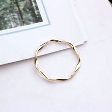 Load image into Gallery viewer, 10pcs- 14K Gold Plated Irregular Circle Pendant, Openwork Heart Pendant with loop, Connectors, DIY Jewelry Making Findings BY019