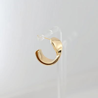 C Shape Earrings Post, 14K Gold Plated, S925 Silver Ear Pin Nickel Free Earrings, Ear Stud, Hypoallergenic Earring Findings ZX142