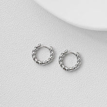 Load image into Gallery viewer, Twisted Round Earring Hoops, Gold Plated Huggie Hoop Earring, Leverback Earring, DIY Earring  Findings, Handmade Earring Supplies D0559