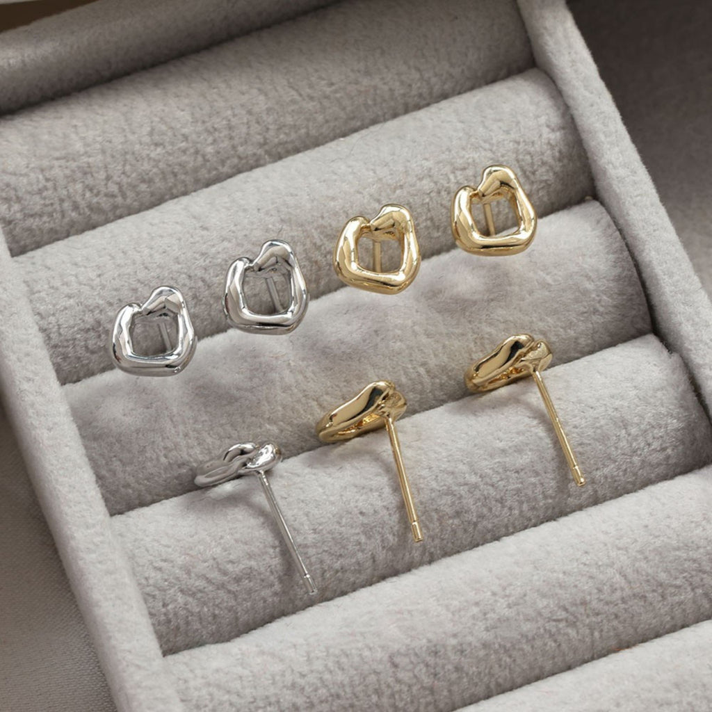 Irregular Earring Post, 14K Gold/Silver Plated,  S925 Silver Pin Nickel Free Earrings, Hypoallergenic Earring Findings BB106