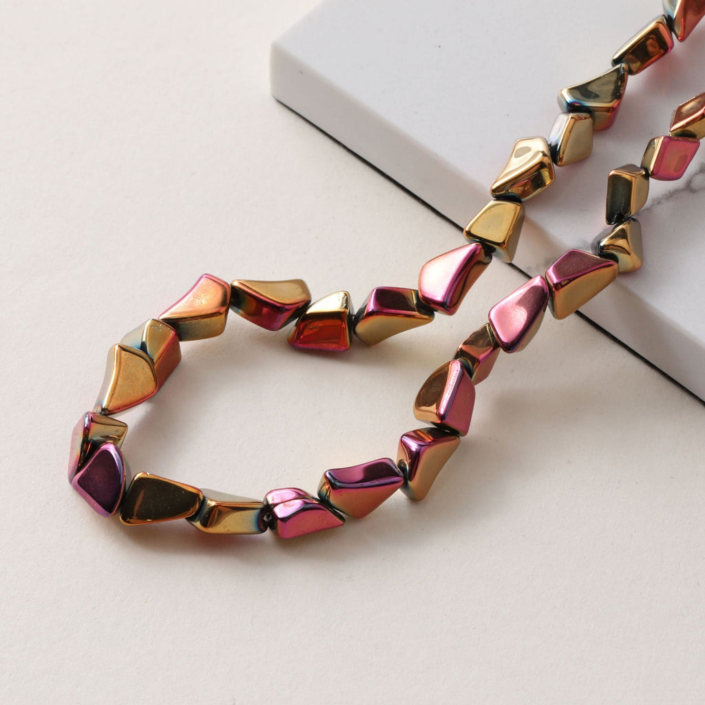 Irregular Glass Crystal Beads, Spacer Beads, 10mm, Crystal Glass Loose Beads for Jewelry Making, DIY Beads Finding GZ534