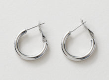 Load image into Gallery viewer, 14K Gold Plated Round Hoop Earring, S925 Silver Ear Pin, Huggie Hoops Earring Parts, Spring Ear Hoops, 20mm, 24mm, hoop earrings G0017-D0315