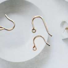 Load image into Gallery viewer, 1 Pair- 14K Gold Filled Ear Wires, French Earring Hooks, Fish Hooks, Ear Wires for Jewelry Making BL004