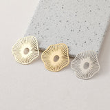 Irregular Openwork Pendant, 14K Gold/Mate Gold/Silver Plated Charm, Necklace Pendant ZZ099