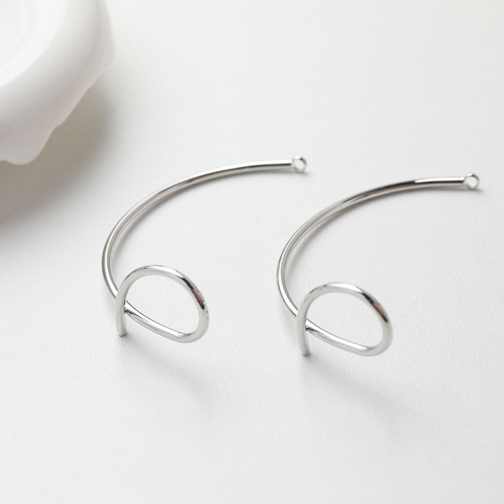 وصلة سوار عقدة بسيطة مع حلقات، مطلية بالذهب/الفضة عيار 14 قيراطًا، نتائج صنع سوار، نتائج مجوهرات سوار GE108