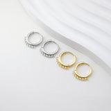 Multi-loop Earring Hoop, Gold Plated Huggie Hoop Earring with Loop, Huggie Hoops DIY Earring  Findings,Handmade Earring Supplies D0101