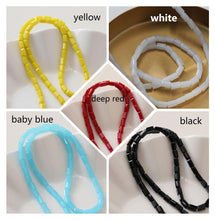 Load image into Gallery viewer, Glass Rectangle Tube Beads, Spacer Beads, 4x8mm, Crystal Glass Loose Beads for Jewelry Making, DIY Beads Finding GZ022