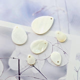 10pcs Drop Shape Shell Pendant, Shell Charm, Earring Making Findings, Jewelry Making Findings RY063