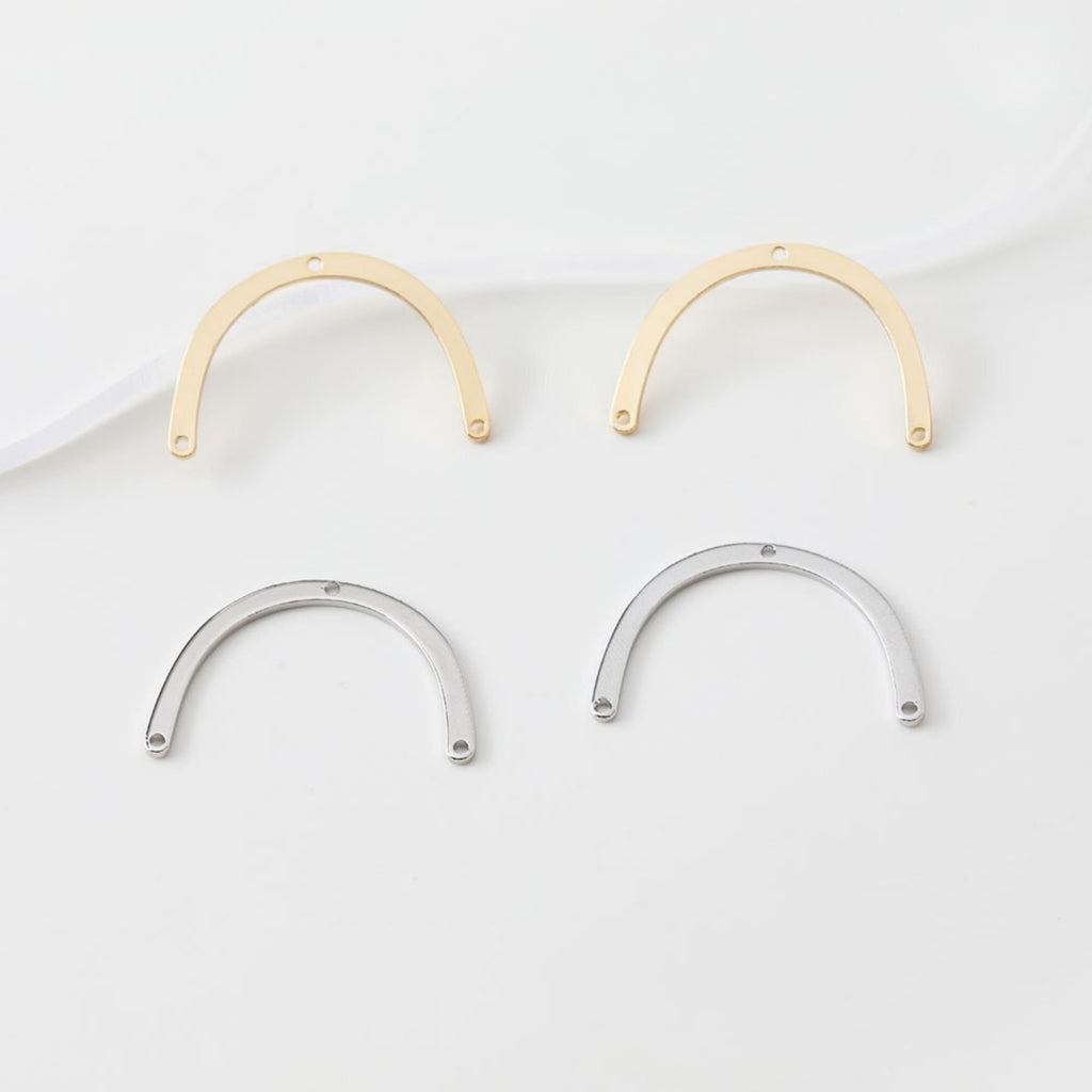 موصل ذهبي مقوس على شكل حرف U، نتائج صنع أقراط مطلية بالذهب عيار 14 قيراطًا، نتائج مجوهرات JG042