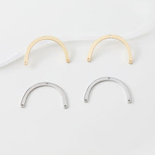 تحميل الصورة إلى عارض المعرض، موصل ذهبي مقوس على شكل حرف U، نتائج صنع أقراط مطلية بالذهب عيار 14 قيراطًا، نتائج مجوهرات JG042