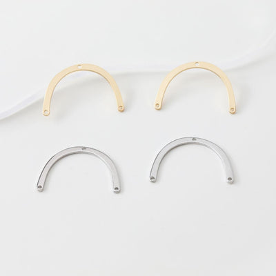 موصل ذهبي مقوس على شكل حرف U، نتائج صنع أقراط مطلية بالذهب عيار 14 قيراطًا، نتائج مجوهرات JG042