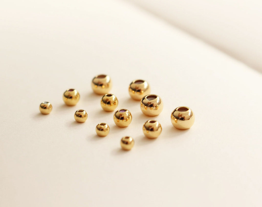10 cuentas redondas de goma con tope, 3/4/5 mm, chapadas en oro, ajustables y deslizantes, suministros para bisutería, accesorios para pulseras YY006