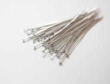 Load image into Gallery viewer, 20pcs Head Pins, 14K Gold Plated, 23Gauge, 12mm,16mm,25mm,30mm,40mm, Component for Jewelry Making Findings ZZ012