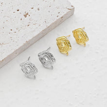 تحميل الصورة إلى عارض المعرض، قرط غير منتظم، ذهب/فضة عيار 18 قيراطًا، أقراط فضة S925 خالية من النيكل، قرط على شكل قلب D0439