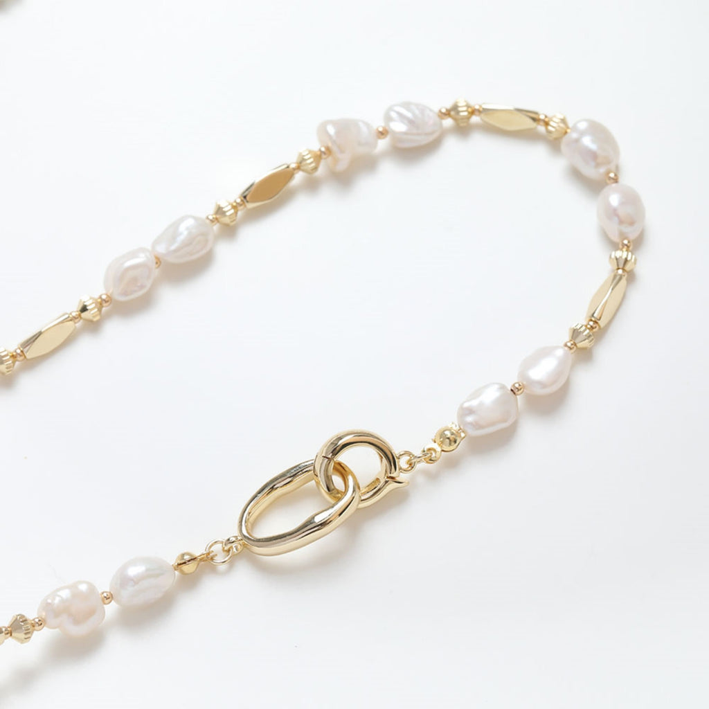 Cierre de doble bucle, conector para collar, chapado en oro/plata de 14 quilates, para crear collares y pulseras, accesorio de joyería GZ235