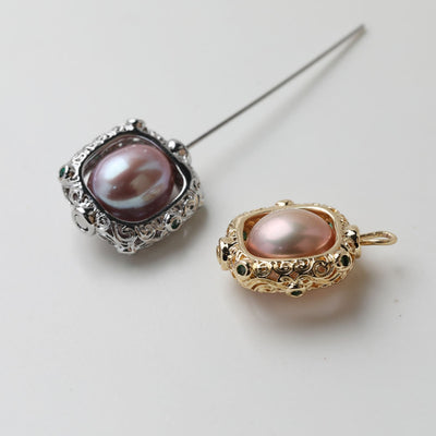 Vintage hollow Square Spacer Beads, 14K gold/silver plated, zircon square, spacing beads for jewelry making, jewelry findings SC029