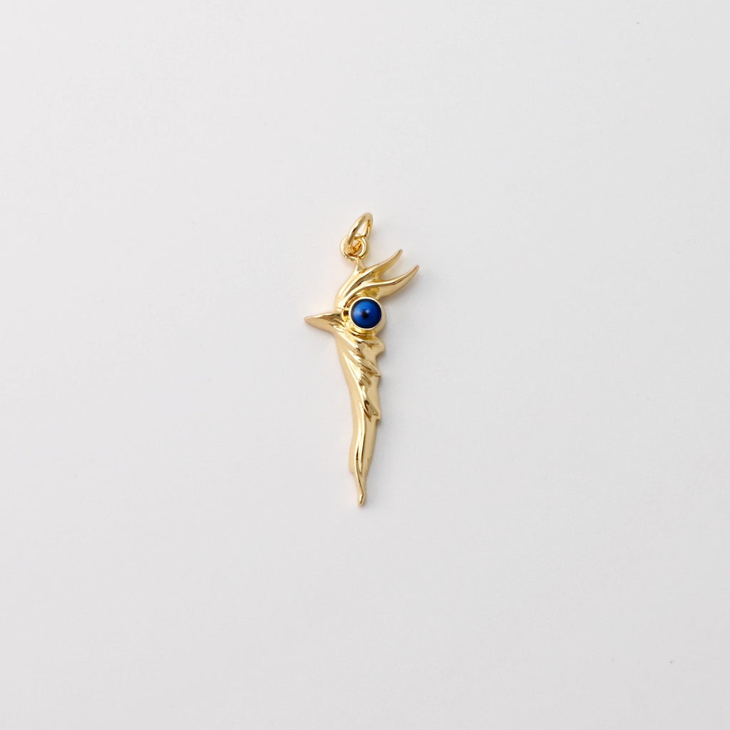 Scepter Pendant, Woodpecker Charms, Enamel Animal Charms, 18K Gold Plated Birds Pendants, For Necklace Making, Jewelry Findings S1434
