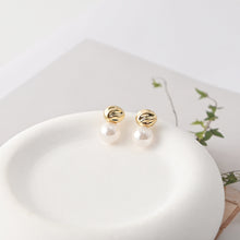 Load image into Gallery viewer, Stud Earrings | ABS Pearl, 18K Gold Plated, S925 Silver Ear Pin, Finished Earring