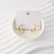 Load image into Gallery viewer, C Shape Earrings | 18K Gold Plated， S925 Sterling Silver Ear Pin, Finished Earring
