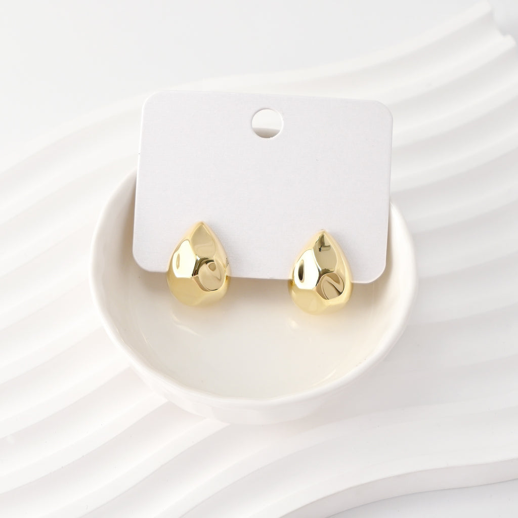 C Shape Earrings | 18K Gold Plated, S925 Sterling Silver Ear Pin, Finished Earring