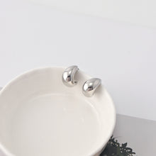 Load image into Gallery viewer, C Shape Earrings | Rhodium Plated, Post Earring, S925 Sterling Silver Ear Pin, Finished Earring