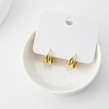 Load image into Gallery viewer, 18K Gold-Plated Hoop Earrings | Finished Earrings