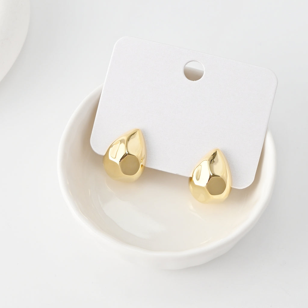 C Shape Earrings | 18K Gold Plated, S925 Sterling Silver Ear Pin, Finished Earring