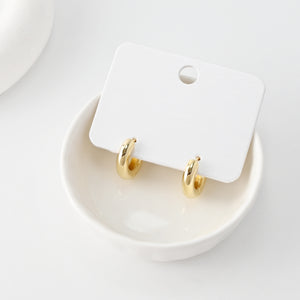 18K Gold-Plated Hoop Earrings, Round Hoops, Hoop Earrings | Finished Earring