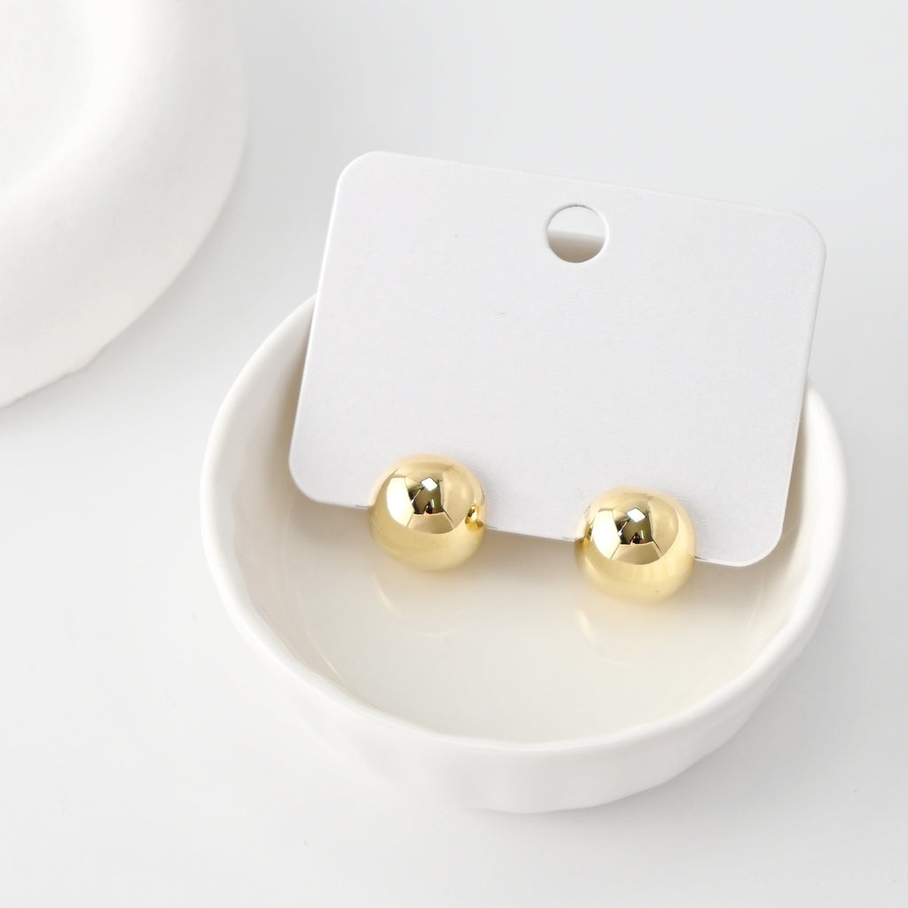 C Shape Earrings | 18K Gold Plated, S925 Sterling Silver Ear Pin, Finished Earring