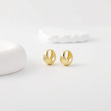 Load image into Gallery viewer, 18K Gold-Plated Hoop Earrings, Round Hoops, Hoop Earrings | Finished Earrings
