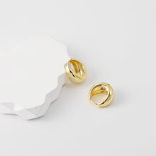 Load image into Gallery viewer, 18K Gold-Plated Hoop Earrings, Round Hoops, Hoop Earrings | Finished Earrings