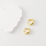 18K Gold-Plated Hoop Earrings, Round Hoops, Hoop Earrings | Finished Earrings
