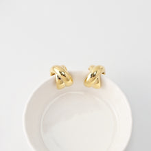 Load image into Gallery viewer, C Shape Earrings | 18K Gold Plated, S925 Sterling Silver Ear Pin, Finished Earring