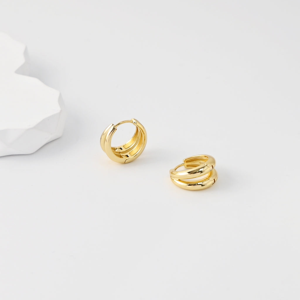 18K Gold-Plated Hoop Earrings | Finished Earrings