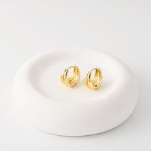 Load image into Gallery viewer, 18K Gold-Plated Hoop Earrings | Finished Earrings