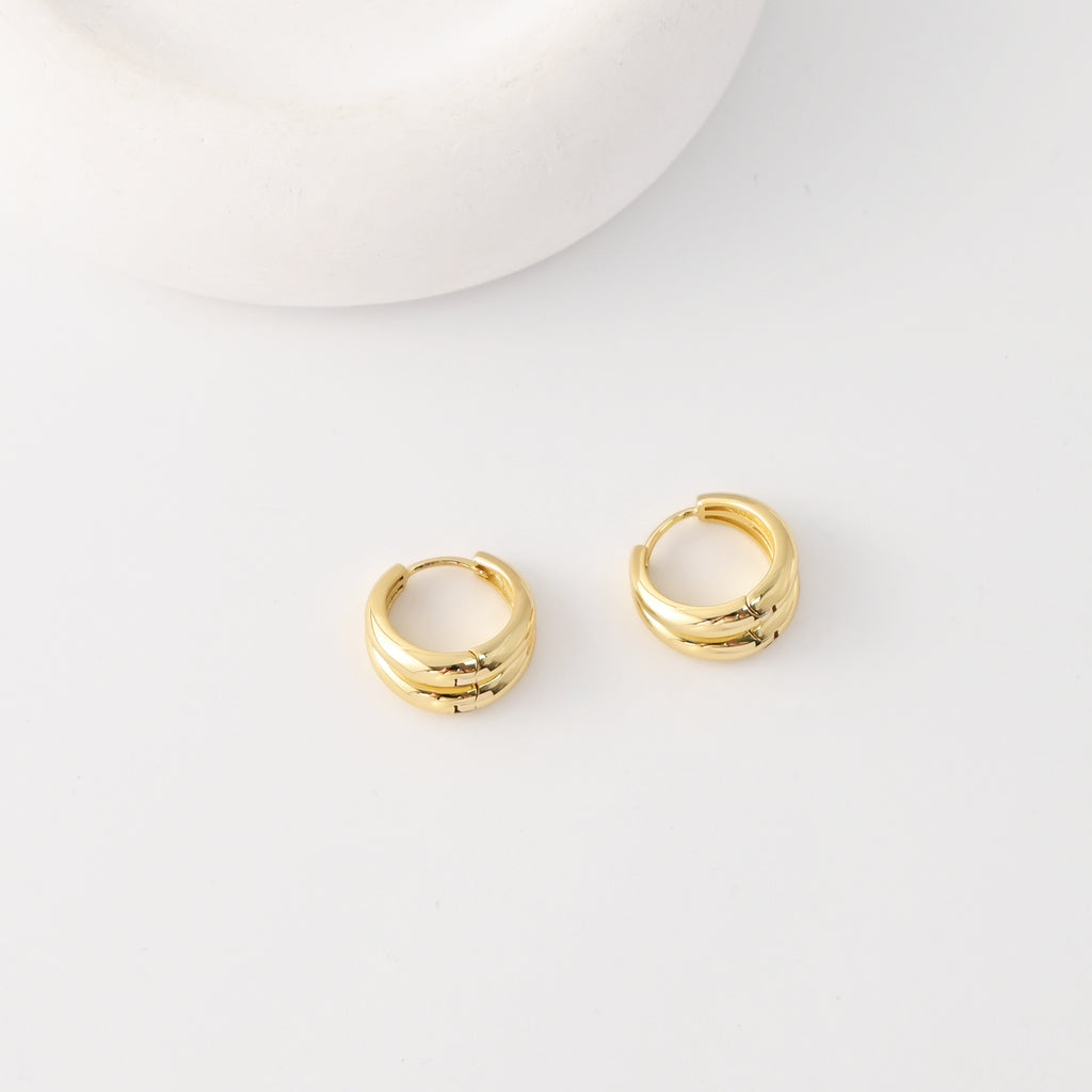18K Gold-Plated Hoop Earrings | Finished Earrings